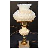 Stunning Milk Glass Electric Nightstand Light
