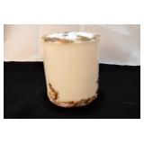 Beautiful Milk Glass Container with Lid