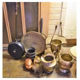 Large Selection of Cast Iron and Brass Pieces