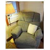 Lazy Boy Rocker Recliner and Floor Lamp