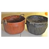 Two planters - Aluminum