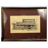 Malemute Saloon Esta. Alaska Hoffman 1976 Print