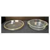 Vintage Pyrex and Fireking Glass Pie Plates