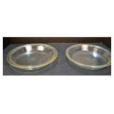 Two Pyrex Glass Pie Plates