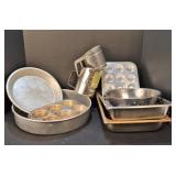 Large Collection of Aluminum Baking Items
