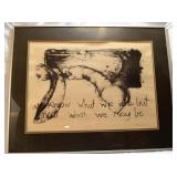 Large Carol Haynes Charcoal signed