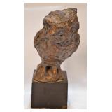 Hollywood Regency Signed Gilded Owl