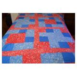 King Sized Quilt - Bandana Style - Handsewn