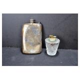 Glass Lighter and Stainless Steel Flask
