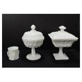 Westmoreland Lidded Serving Pieces and Cup