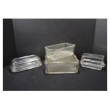 Refrigerator Glass Butter Dish/Lidded Bowls & More