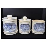 3 Hershey Mold Canisters - 1979