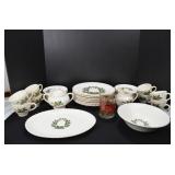 Holly Christmas Dinnerware - Setting for 8