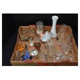 Large assortment of Glassware, S&P, Scissors