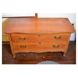 Two Drawer Blanket Chest - Oak