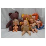 Vintage Teddy Bears, Dolls and Horse