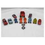 10 Vintage Tootsie Toy Cars + 2