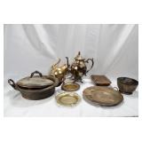 Large Selection Of Silver Plate Serving pieces