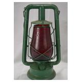 Dietz Monach Lamp W/ Dietz Fitzall Red Globe