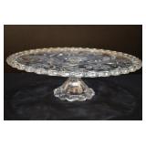 Beautiful Glass Cake Platter w/ Lid