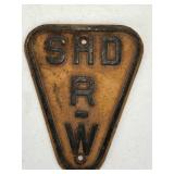 Retired Road Sign SHD R-W
