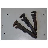 3 Vintage Crescent Wrenches