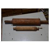 Vintage Rolling Pins - 1 large and 1 regular sized