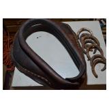 Vintage Horse Collar and Horseshoes