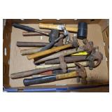 Assortment of hammers and mallotts