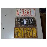 Vintage Kansas License Plates - 
