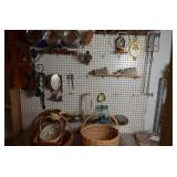 Shelf, baskets, jars AND MORE - Peg Wall Items