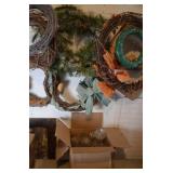 Barn Find:  Various Glassware and  wreaths