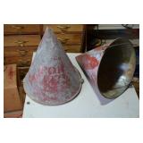 Vintage Fire Buckets - Galvanized Steel