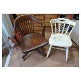 2 Wooden Chairs