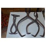 Vintage Metal Log Handlers