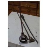Vintage Branding Iron and Poker
