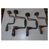 4 Vintage Hand Drills
