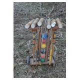 Barn Find: Set of Croket - 1 stick is broken