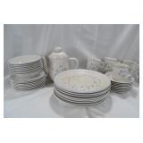 Chantilly Fleur de Lune Dishes - Setting for 8