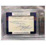 2012 Leaf signature Cut Frank Gifford football HOF