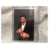 Larry Holmes card signature on back