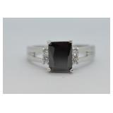 Sterling Silver Hematite Ring