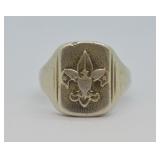 Sterling Silver BSA Scout Ring
