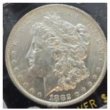 1882 O MORGAN DOLLAR CHOICE BU