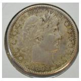 1895 S BARBER QUARTER  AU