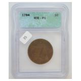 1794 LARGE CENT ICG P 1