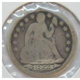 1853 SEATED DIME  G