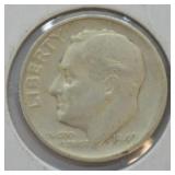 1949 S ROOSEVELT DIME GEM