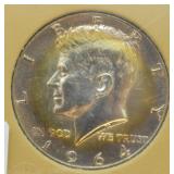 1964 KENNEDY HALF DOLLAR  GEM TONER