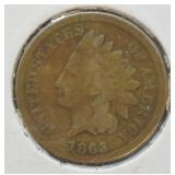 1863 INDIAN HEAD CENT VG